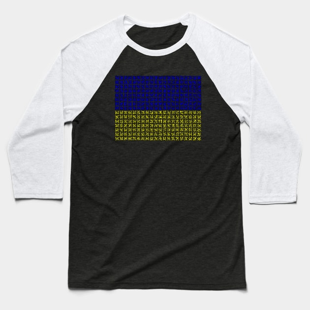 Ukrainian Flag Baseball T-Shirt by NightserFineArts